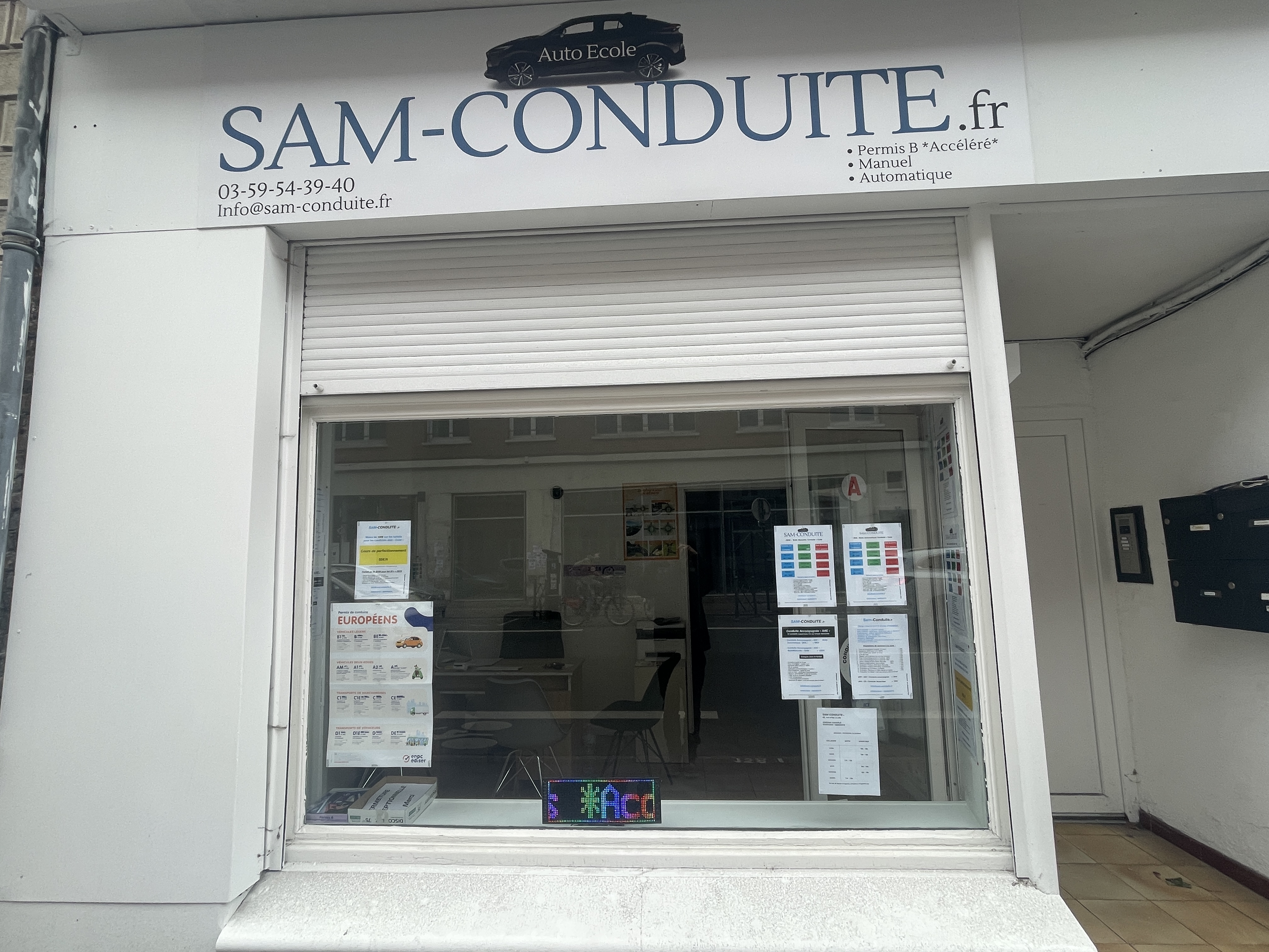 Vitrine SAM-CONDUITE